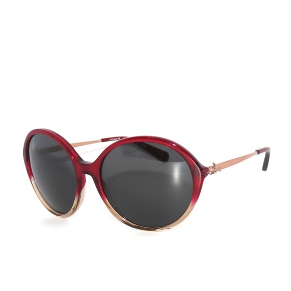 Coach 8214 (L1650) 547387 Red Sand Gradient Gray Sunglasses - Picture 1 of 5